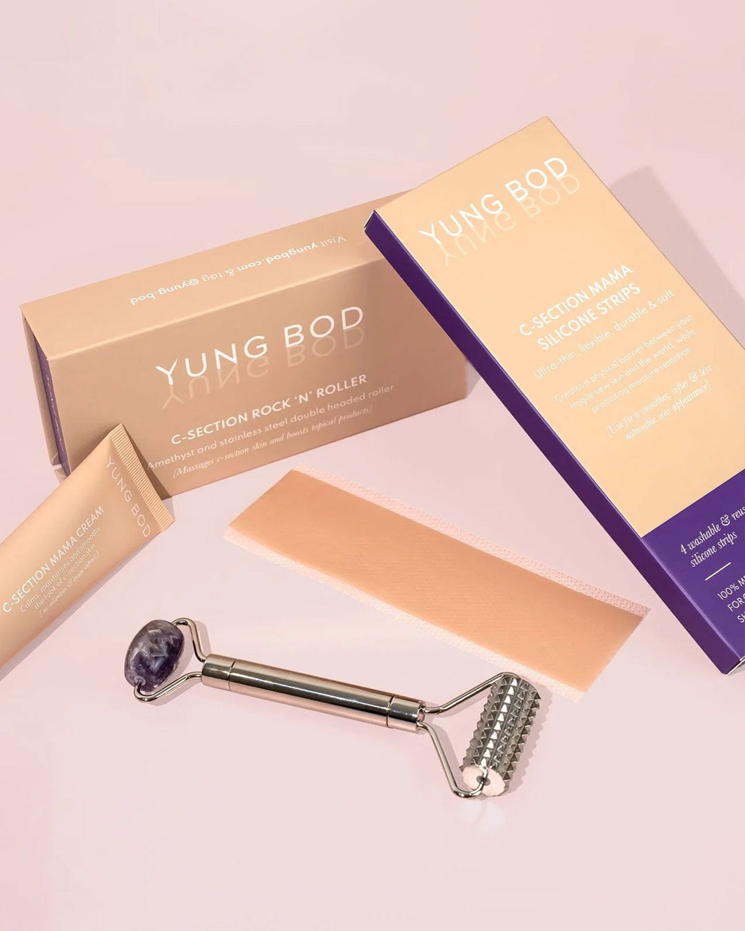 C-SECTION HEALING HAUS (1x scar cream, 1x massage roller & 1x packet of scar strips)