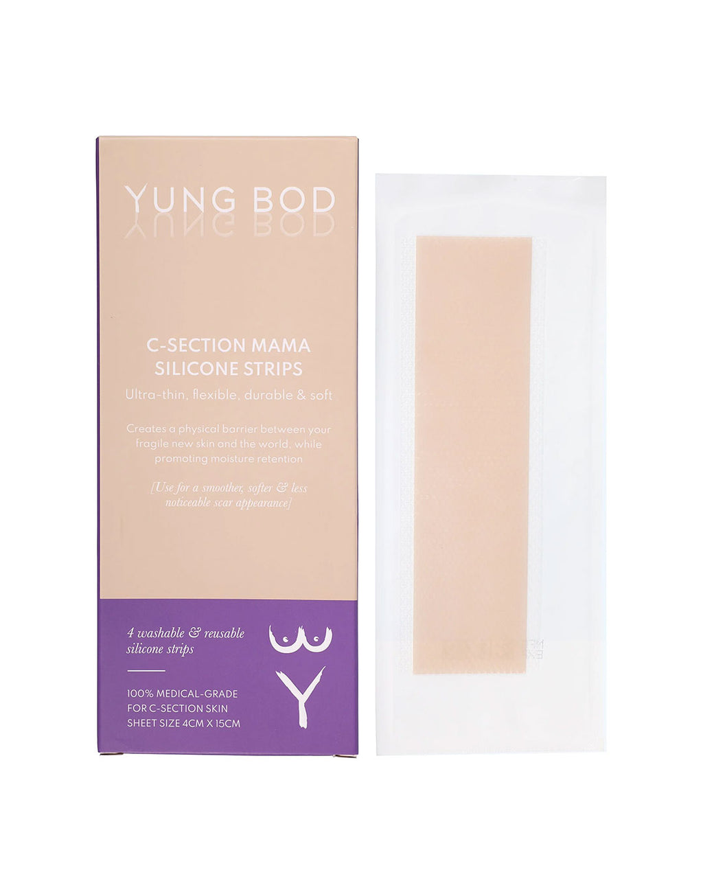 C-SECTION SILICONE SCAR STRIPS (1x packet)