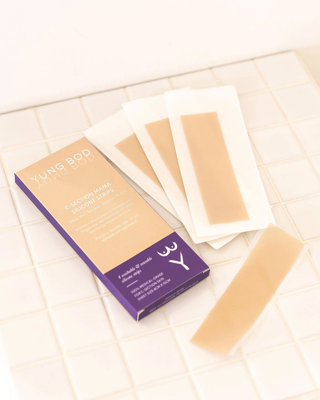 C-SECTION SILICONE SCAR STRIPS STACK (2x packets)