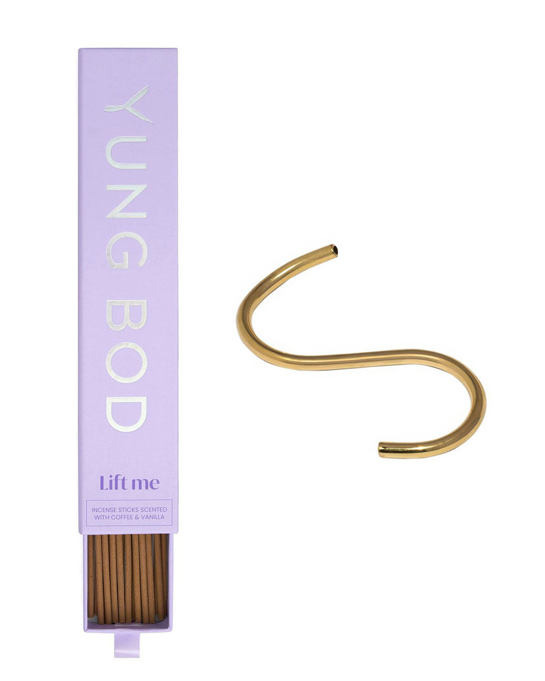 LIFT ME INCENSE STICKS & BRASS INCENSE HOLDER UN (i)